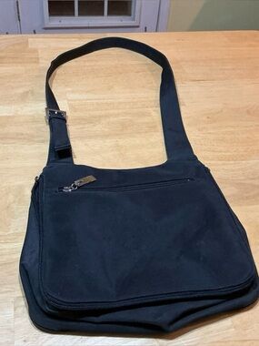 Black Crossbody Messenger Bag for Men - Case